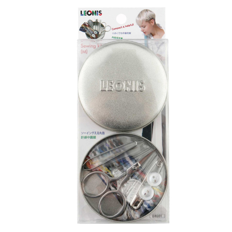 日本进口LEONIS小型家用手缝针线收纳盒套装缝补高档针线包针线盒 - 图3