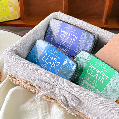 日本进口VersaFine CLAIR  VFC高铁手帐剪贴橡皮章月猫速干印台 - 图2