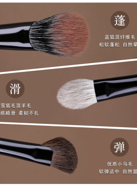 简左如然新手化妆刷套装眼影刷套刷鼻影修容刷高光修容眼线腮红刷