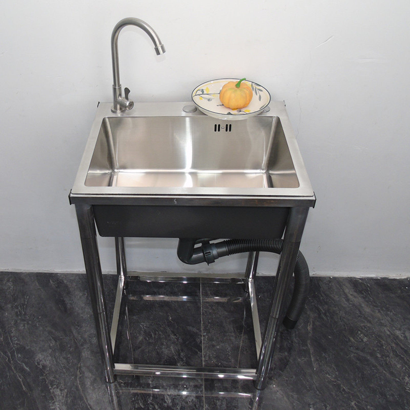 加厚不锈钢水槽厨房洗碗槽家用单槽带支架一体商用大单水池洗菜盆,淘宝优惠券,粉丝福利购,淘宝优惠卷