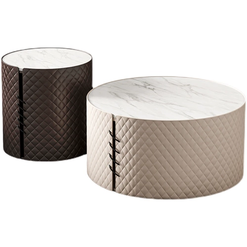 Столпная доска для кофейного столика Light Luxury Modern Big Group совпадает с небольшими единицами в гостиной скандинавской гостиной, творческий круговой журнальный столик, несколько высоких чувств