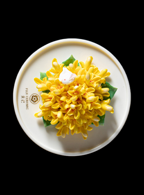 夫己纯手工陶瓷桃花源香插摆件系列茶几茶桌客厅餐厅卧室摆件