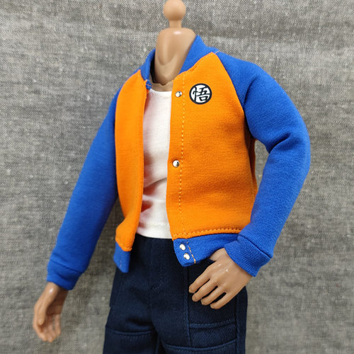 12寸七龙珠外套1/6兵人潮酷卫衣夹克服饰模型周边可动手办衣服 - 图1