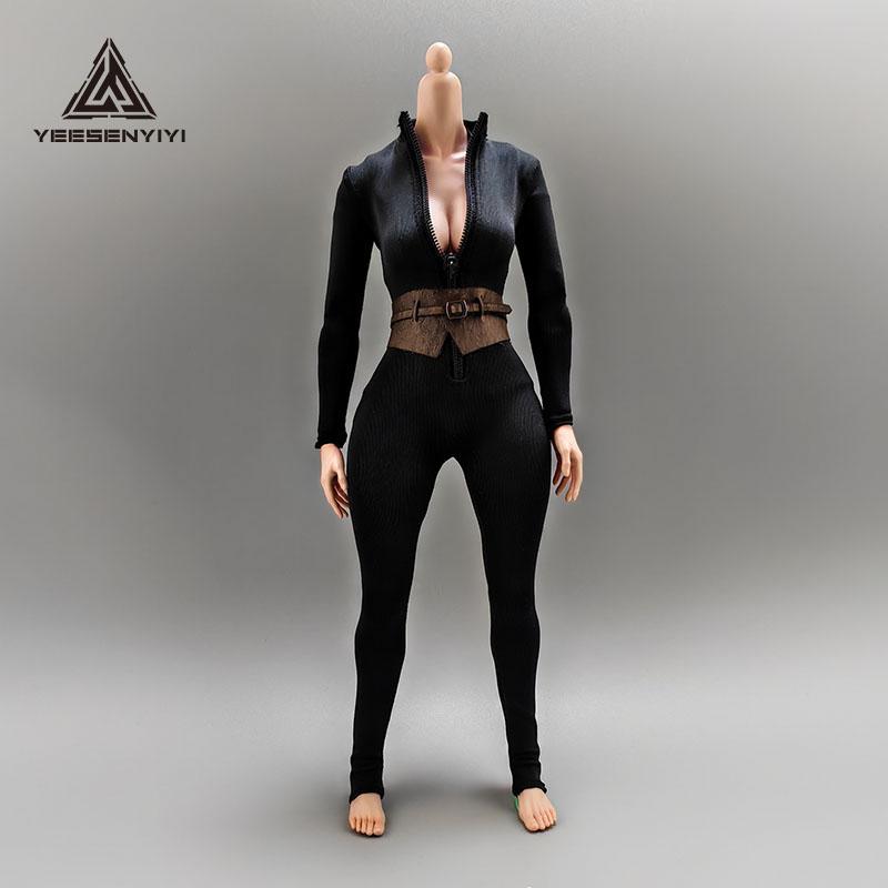 1/6女兵人高领性感连体衣12寸素体6分BJD娃娃衣服模型YEESENYIYI - 图2