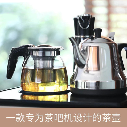 茶吧机通用水壶家用泡茶壶保温茶壶饮水机玻璃单壶耐高温茶具套装 - 图2