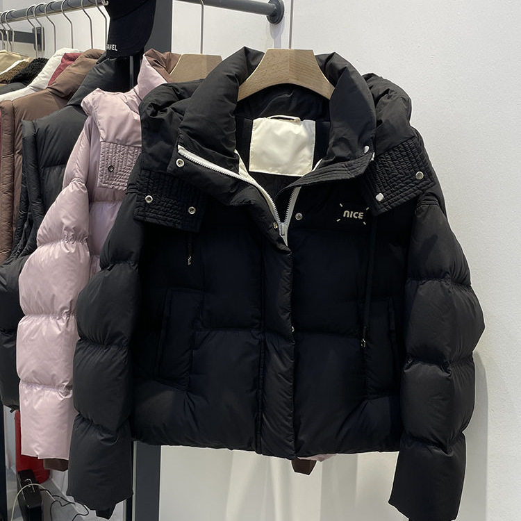 短款连帽棉服女春节新款撞色小个子宽松背带面包服保暖外套,淘宝优惠券,粉丝福利购,淘宝优惠卷