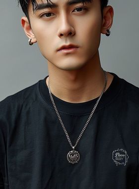 新款现货高品质铠甲勇士黑犀侠极地犀域项链生日礼物首饰