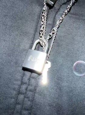 高品质新款Straykids黄铉辰同款锁头项链朋克设计感粉丝应援周边