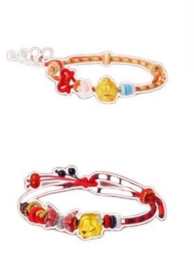 新款高品质天官赐福花城谢怜转运珠编制手绳国漫国风手作周边礼物