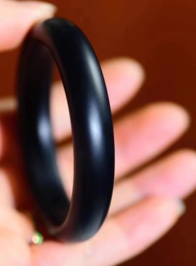 【郑姐和田玉】新疆墨玉黑羊脂手镯万能链接