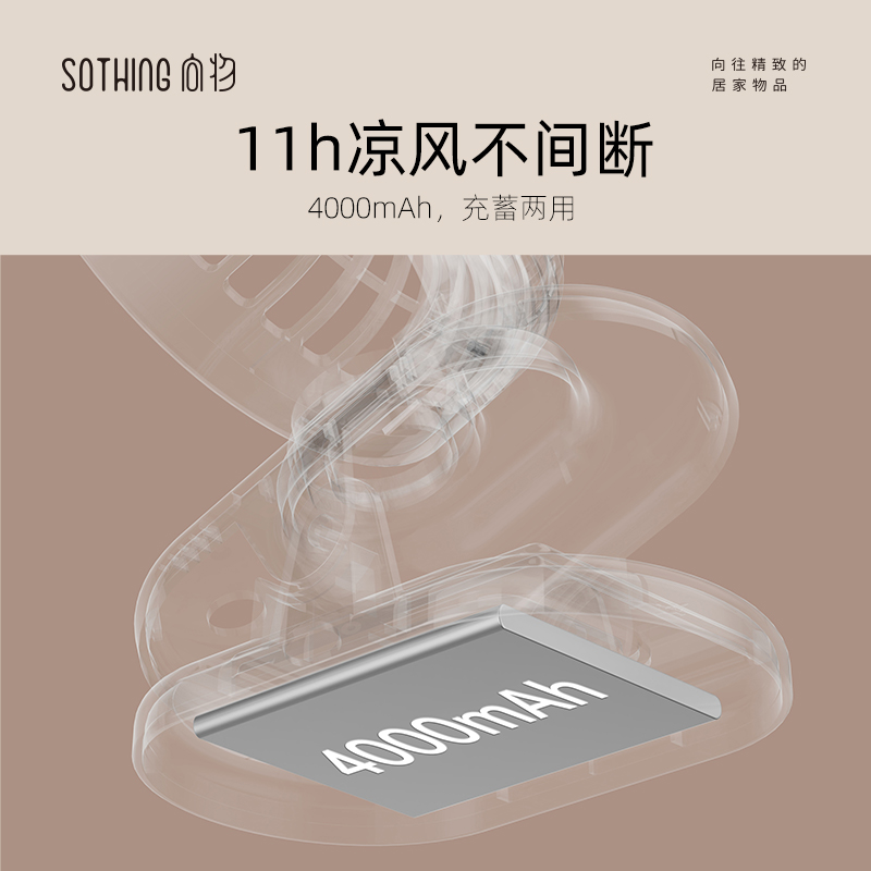 向物 宿舍小风扇夹式学生寝室床上可爱静音床头电扇迷你摇头小型