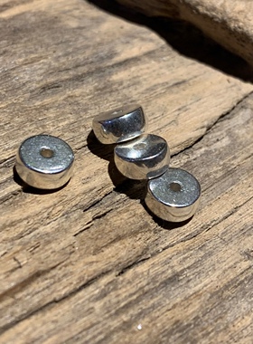 纯银文玩搭配厚药片隔片S925DIY