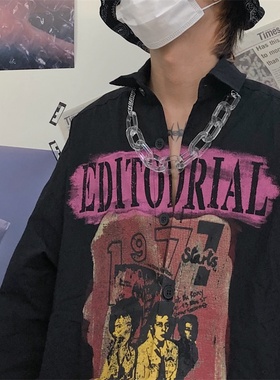 ins原宿风复古嘻哈潮流拼接项链