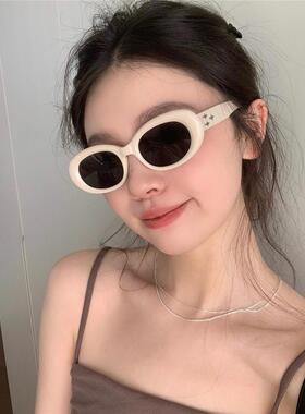 防UVA遮阳椭圆形丁走甜酷ins