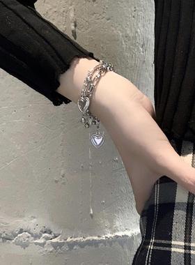 钛钢不掉色小熊手链女男ins小众