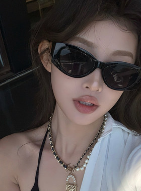 复古猫眼抗UV拍照度假太阳镜女