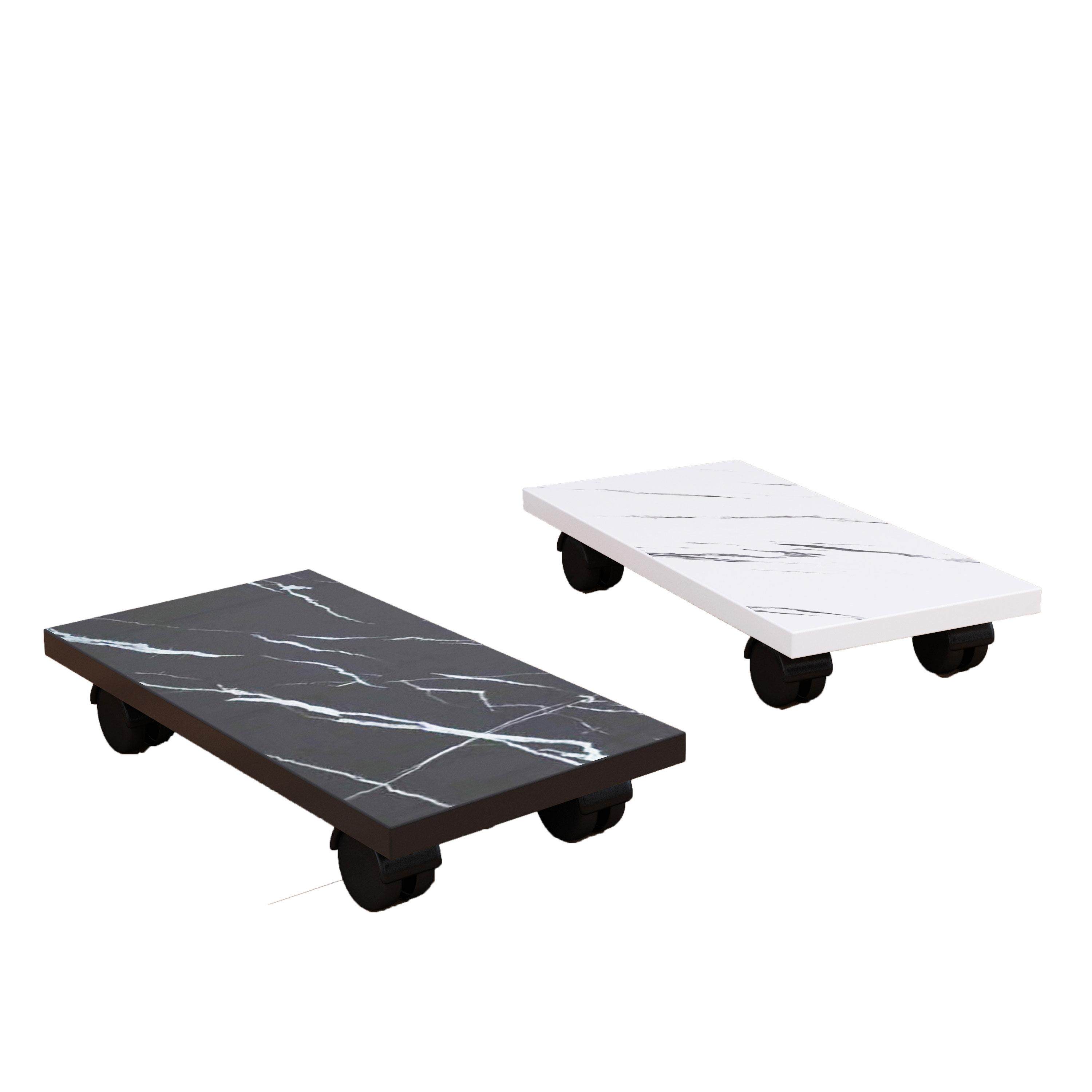 Desktop computer host bracket removable wheeled height storage chassis base host drag tray pulley rack