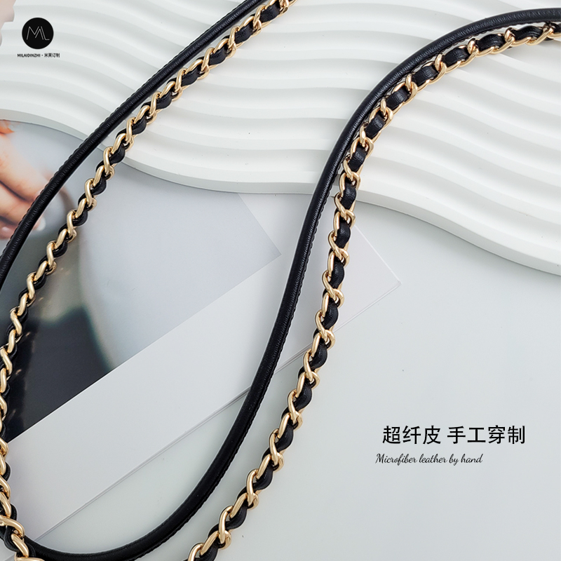 小香mini22bag垃圾袋肩带适用chanel链条ck流浪包斜挎双链背包链 - 图2
