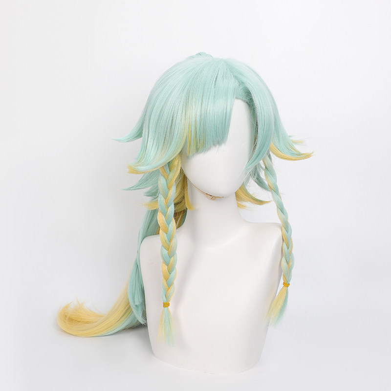 王者荣耀皮肤【九墨水】王者荣耀 新皮肤黄花蒿  桑启鸣野蒿cos假发分体马尾