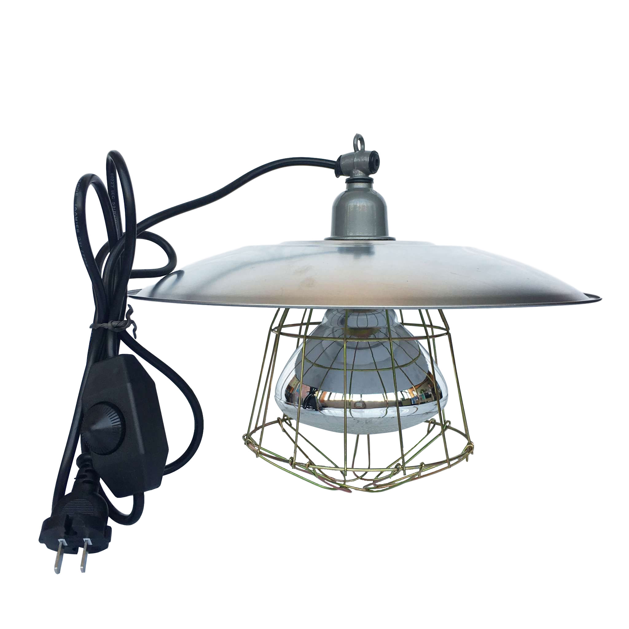 畜牧加热取暖灯泡仔猪鸡鸭苗兽用保温灯罩灯网带线可调温保暖套装 - 图3