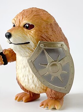 我的刀盾狗手办公仔玩偶