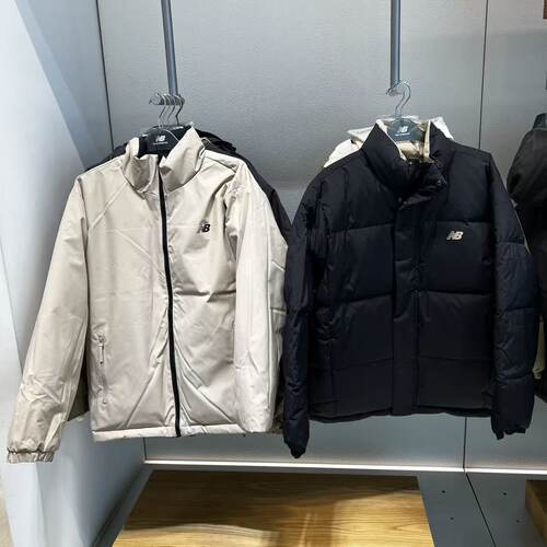 New Balance/NB2025立领加厚短款两面穿羽绒服面包服外套AMJ54327 - 图1