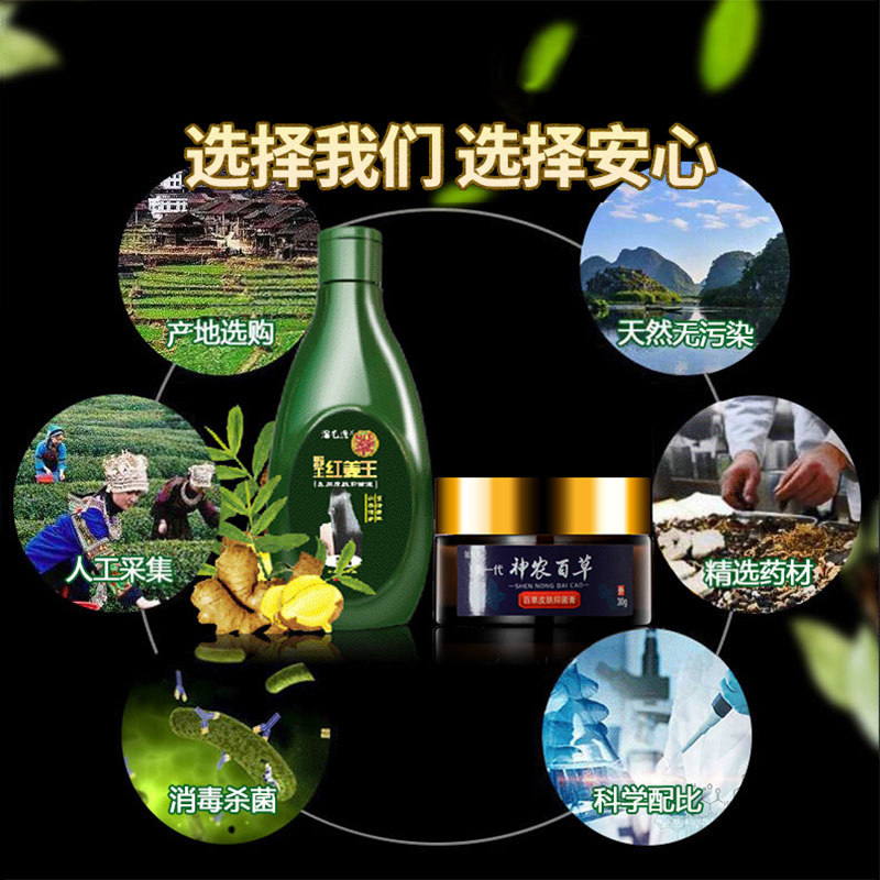 神农百草膏红姜王毛囊用头皮洗发水 碧缇福医疗器械皮肤消毒护理（消）