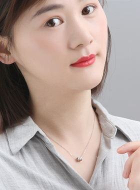 925银项链女小蛮腰设计感锁骨链