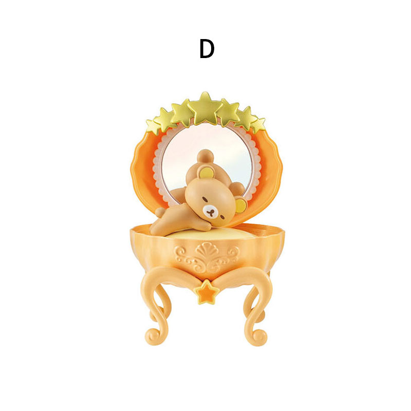 现货万代无壳拼装扭蛋轻松熊梳妆台首饰盒造型桌面摆件鼻孔鸡-图3