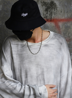 男士单链日韩扭卡链个性短款钛钢项链街头嘻哈亮面朋克服饰基础款