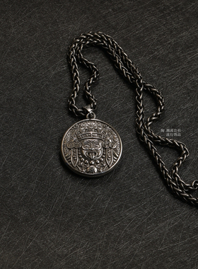 民族风扎基拉姆男士项链国风个性钛钢吊坠朋克挂坠嘻哈风高街潮人