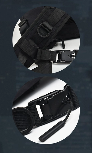 Болт лодка с тремя точками, несущая функцию наплечника тактического вспомогательного грудного ремня, съемный сжатый ремень сжатого ремня Blang Peak Outdoor