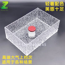 Corrugated Acrylic Snacks containing box Cosmetic Pendulum items Show Shelves Snack home Pallet Kitchen Pull Basket Customised