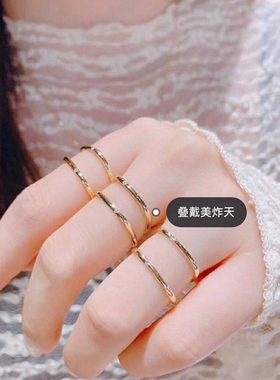 小众设计时尚个性风钛钢戒指