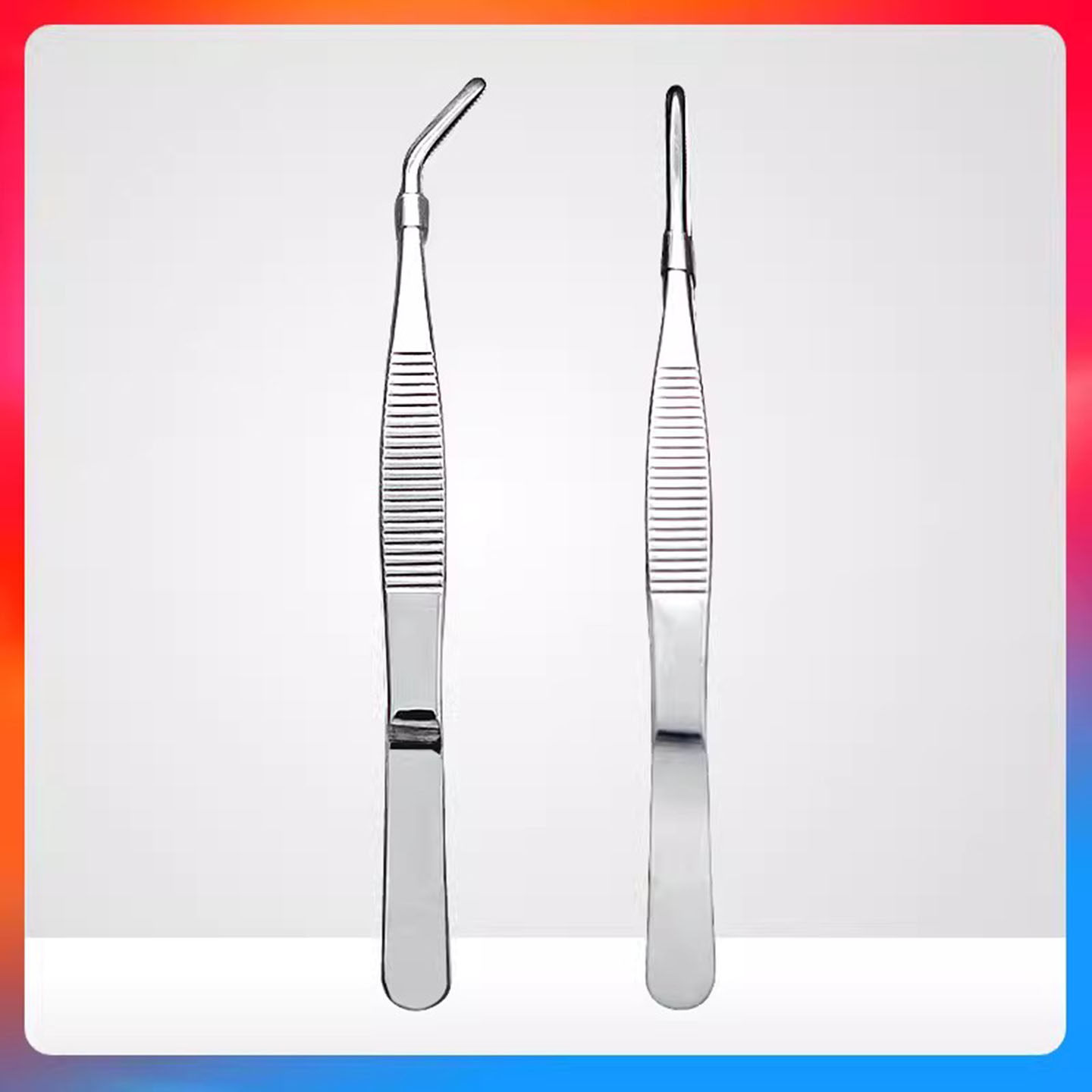 医用镊子不锈钢尖头歪头弯头镊子工具外科手术家用拔毛夹耳屎用具,淘宝优惠券,粉丝福利购,淘宝优惠卷
