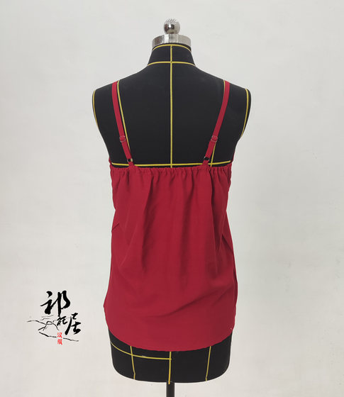 Suspender Hanfu, rain silk cotton, armpit triangle pleats, comfortable