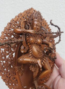 藏传铜作明佛母红度母佛像摆件