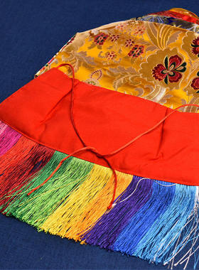 手工缝制彩绘佛衣外衣佛具用品佛像衣服防尘披风菩萨法衣大小可选