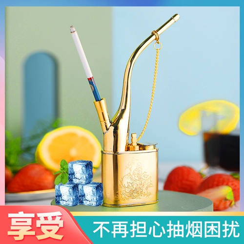 Старомодный медный кальян, латунный мужской мундштук