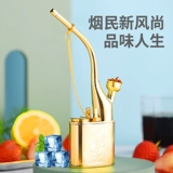 Старомодный медный кальян, латунный мужской мундштук