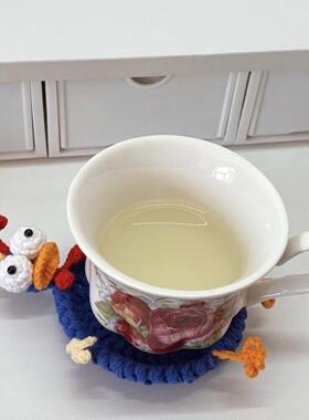 手工编织冰河diy材料松鼠毛线钩针自制隔热钩织搞怪防烫咕咕鸡