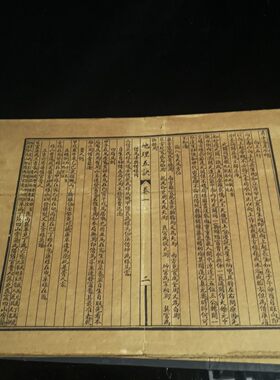 地理五决 珍藏古书籍 老式旧书 老版原版老式折叠款古书收藏鉴赏
