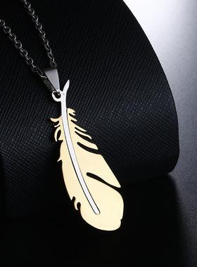 免费刻字钛钢钛钢生日礼物项链