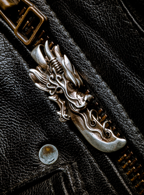 刻己关公青龙偃月刀个性国潮项链