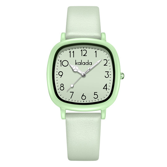 2025新款手表女款初中高中学生ins高颜值显白儿童考试方形石英表