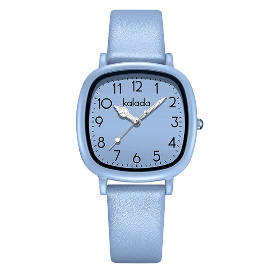 2025新款手表女款初中高中学生ins高颜值显白儿童考试方形石英表