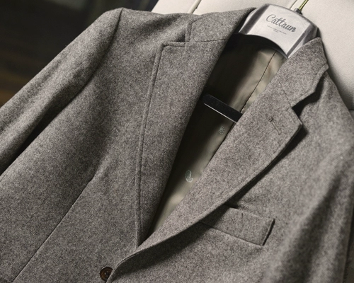 Ретро шерстяной осенний костюм для отдыха, мужская куртка, облегающий крой