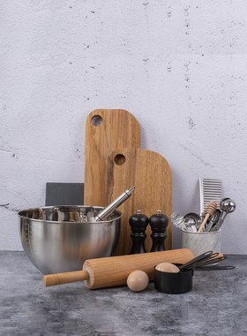 厨房样板间装饰品摆件实木面包板