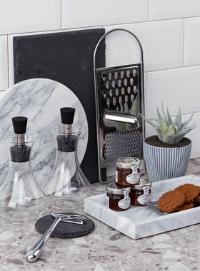 北欧轻奢样板间厨房台面摆件饰品