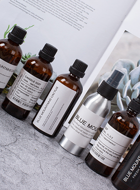 北欧风ins伊索aesop茶色玻璃摆件